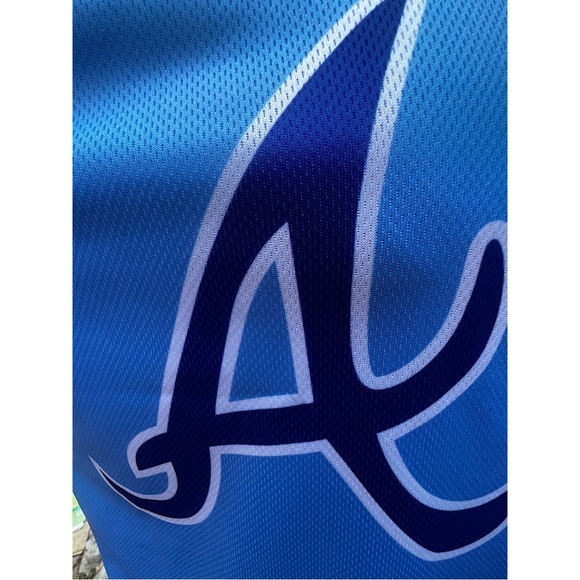 ATLiens Outkast Andre 3k Atlanta Braves Powder Blue Jersey FULLY SUBLIMATED - Picture 6 of 15